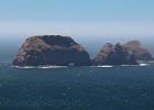 Three Arches Rocks on a hazy afternoon at Cape Mears.